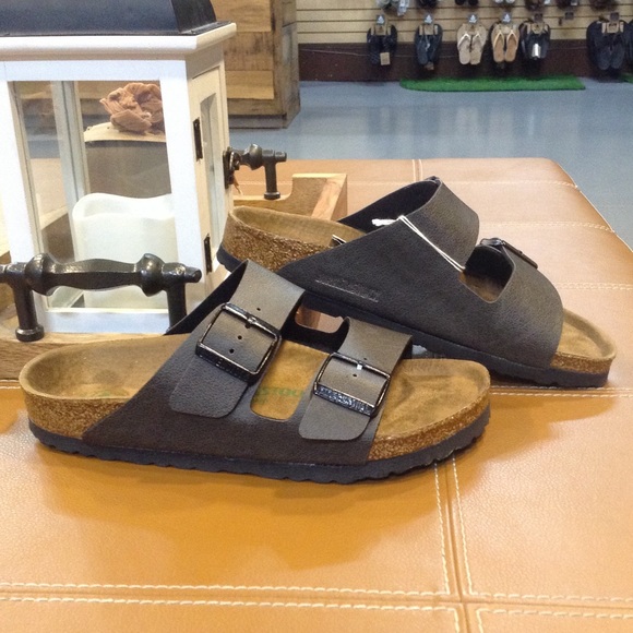 birkenstock vegan arizona in anthracite